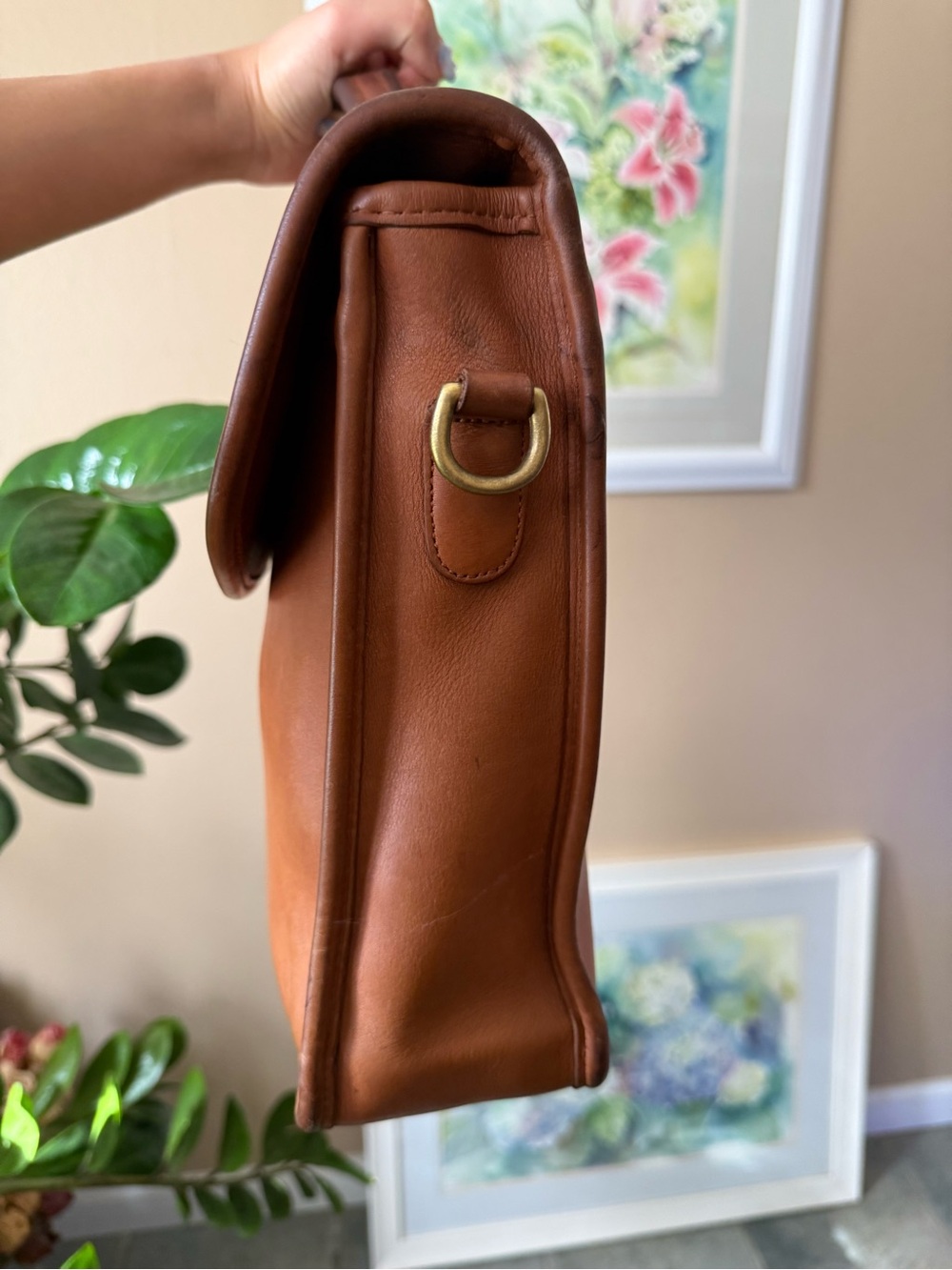 Classic Vintage Legacy Coach Tan Leather Briefcase - Top Handle Men’s Bag - Picture 5 of 5